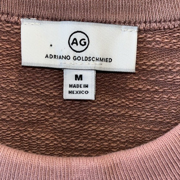 AG Adriano Goldschmied Nova Crewneck Sweatshirt Mauve - Picture 6 of 8